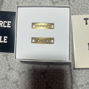 “The force is Female” Nike Women's Sneaker shoe lace buckle- Gold
